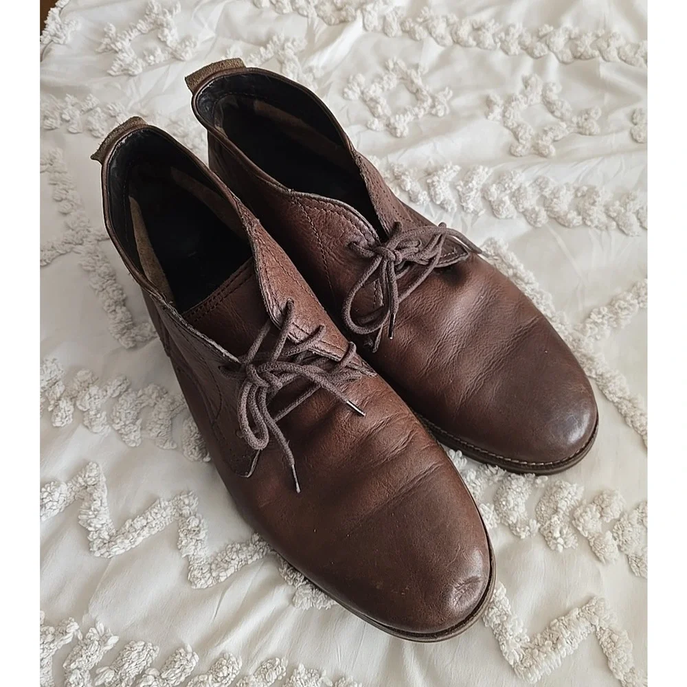 Cole Haan C11847 Brown Leather Lace Up Casual‎ Ankle Chukka Boots Men's Size 12M